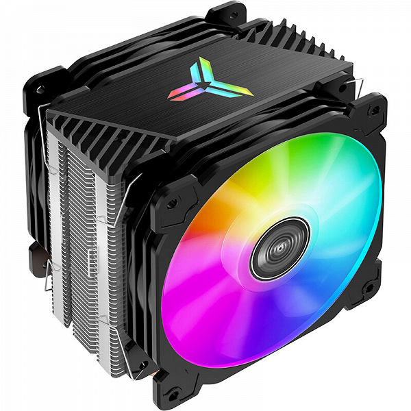 Конструкция процессорной системы охлаждения Jonsbo CR-1000 Plus включает два вентилятора