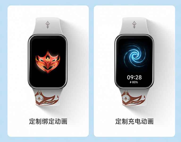 Представлен Xiaomi Band 8 Pro Genshin Impact: зарядка-фигурка, наклейки и постер с персонажем в комплекте
