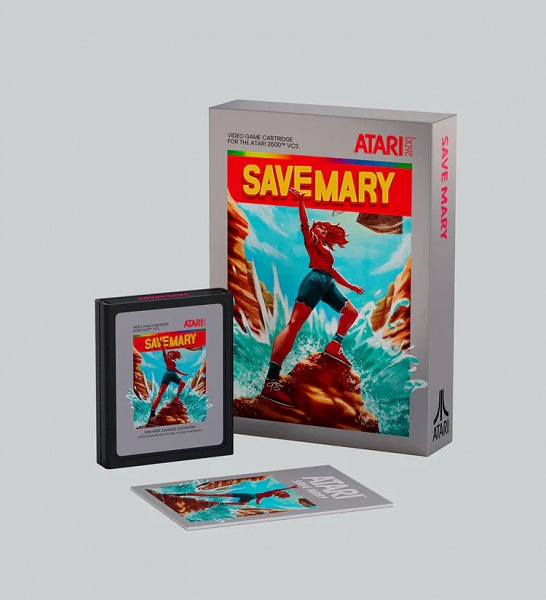 Save Mary — новая игра для приставки, вышедшей почти 50 лет назад. Это картридж для Atari 2600
