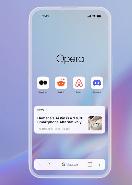 Браузер Opera One выпустили для iPhone – с интегрированным ИИ Aria, встроенным блокировщиком рекламы и бесплатным VPN