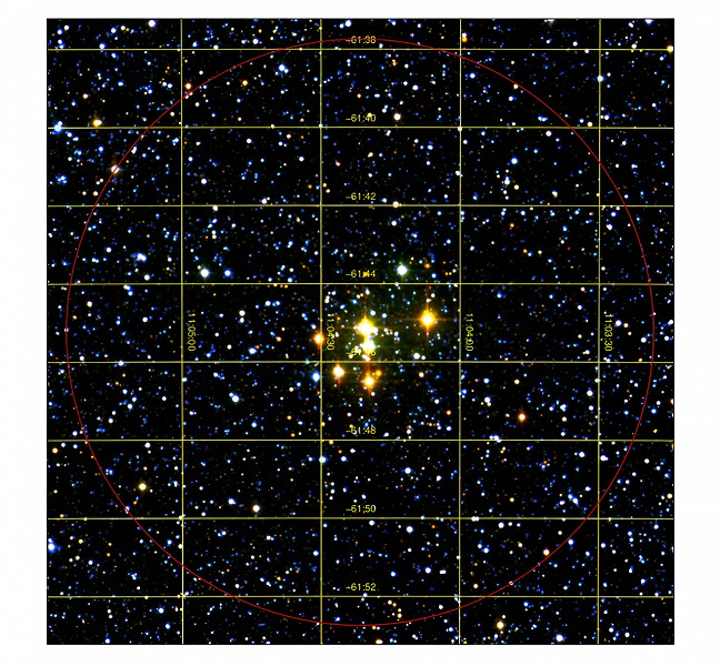 Астрономы обнаружили сверхмассивное звёздное скопление во Млечном Пути