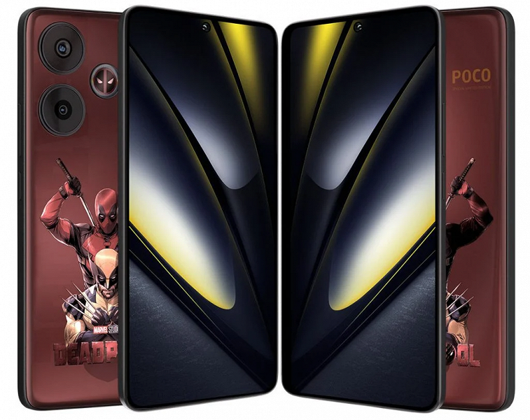 Для фанатов Дэдпула и Росомахи выпустили специальный смартфон — Poco F6 Deadpool Limited Edition