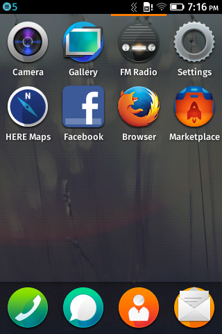 Скриншот Firefox OS