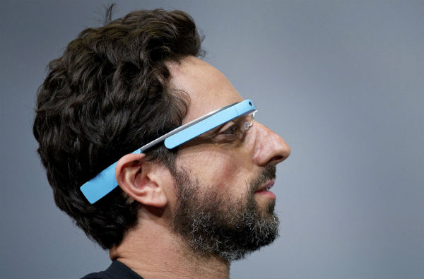 Сооснователь Google Сергей Брин в Google Glass