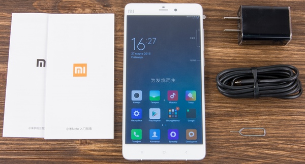 Комплект поставки Xiaomi Mi Note