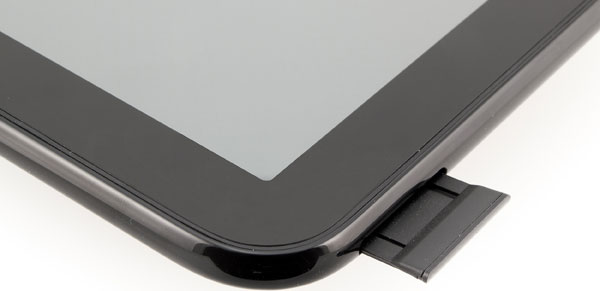 Ложный слот на правой грани планшета HP TouchPad