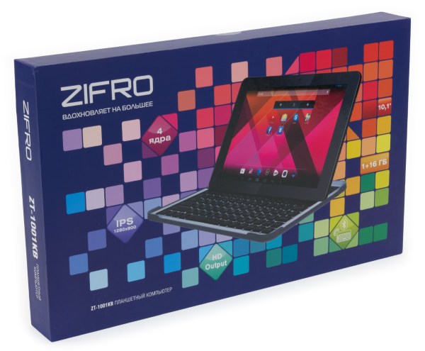 Коробка планшета Zifro ZT-1001KB