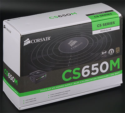 Упаковка блока питания Corsair CS Series Modular CS650M