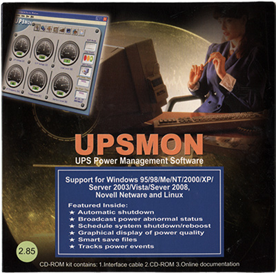 программное обеспечение UPSMon Plus из комплекта ИБП PCM SRT-2000A