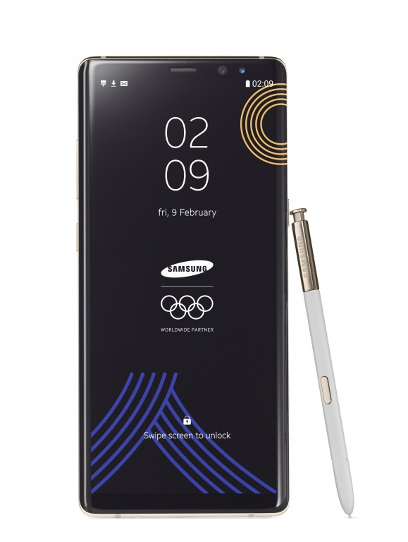 Участники Зимних Олимпийских игр 2018 получат тематические смартфоны Samsung Galaxy Note8 PyeongChang 2018 Limited Edition