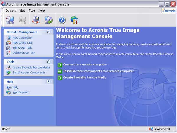 make acronis true image enterprise 9 on windows 2008r2