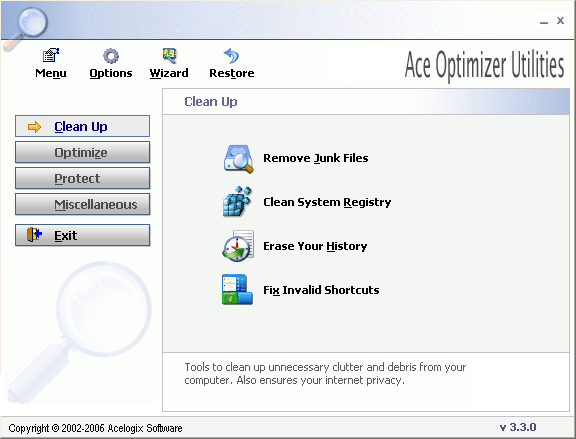 Ace Optimizer Utilities