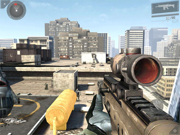 Скриншот игры Modern Combat 3 на The New iPad